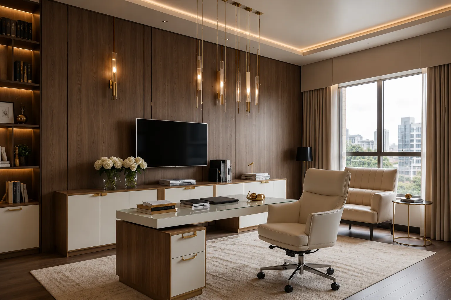 Office curtains Business Bay Dubai corporate headquarters