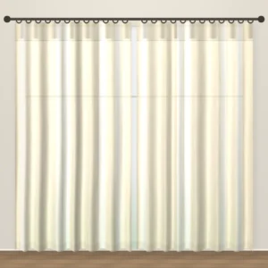 Almond Stripe Luxe Linen Sheer Office Curtain DF 207-26 fabric