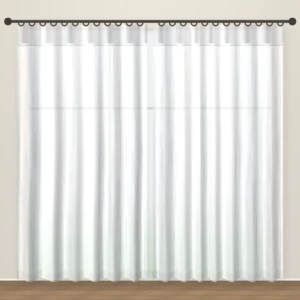 Ash Stripe Luxe Linen Sheer Office Curtain DF 207-50 fabric