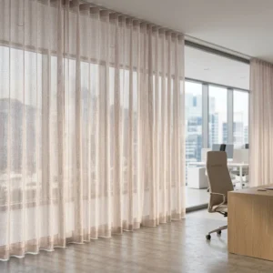 Sheer Elegant Office Curtains fabric
