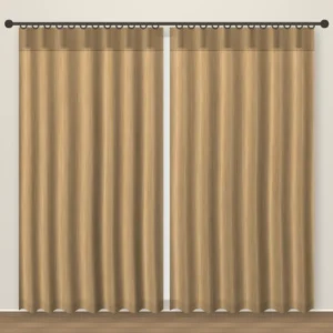 Camel Natura Linen Office Curtain DF 222-38 fabric