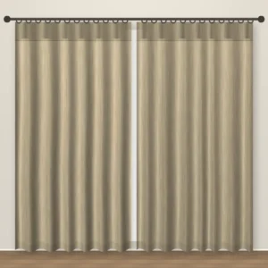 Cappuccino Natura Linen Office Curtain DF 222-31 fabric
