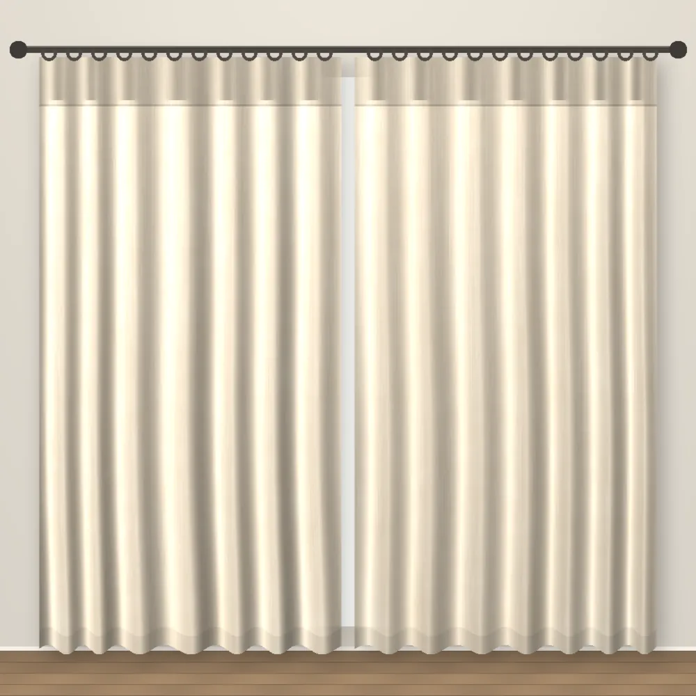 Champagne Rustic Linen Office Curtain DF 204-41 fabric
