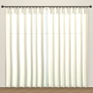 Cream Forever Linen Sheer Office Curtain DF 231-27 fabric