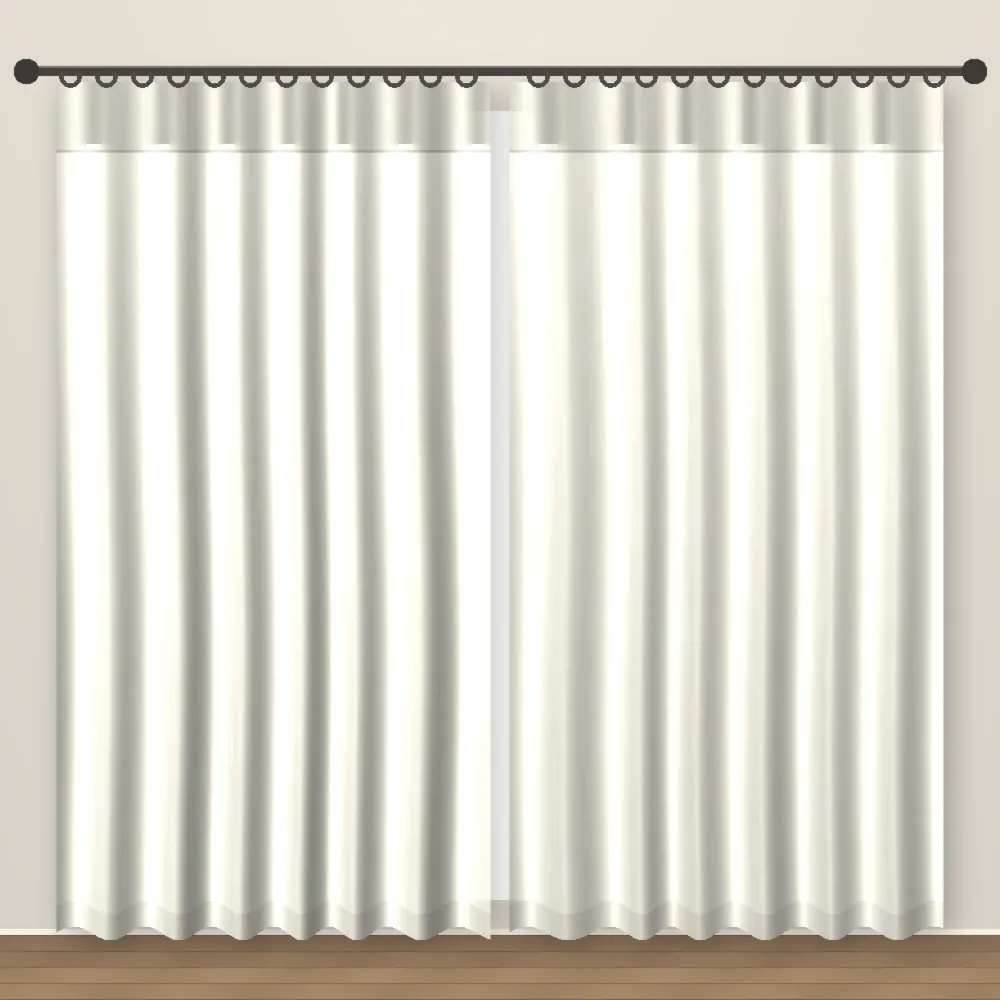 Cream Lino Blackout Office Curtain DF 123-27 fabric