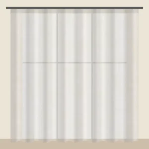 Ecru Voile Sheer Office Curtain DF 702-11 fabric