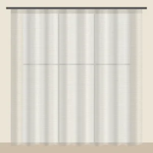Ecru Voile Sheer Office Curtain DF 702-42 fabric