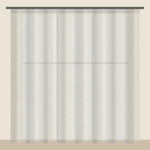 Ecru Voile Sheer Office Curtain DF 702-43 fabric