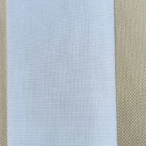 Light Grey Duo Zebra Blind ZB5535 fabric swatch, made to measure in Dubai