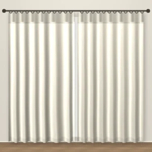 Parchment Rustic Linen Office Curtain DF 204-32 fabric