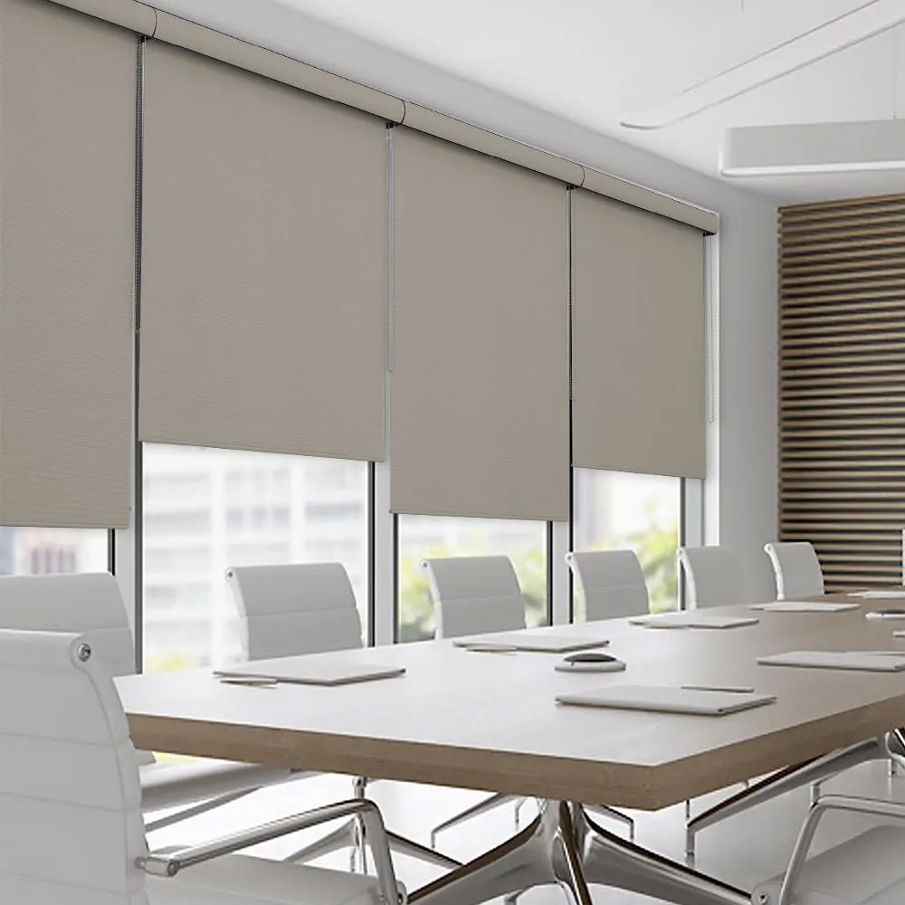 Roller blinds in a corporate meeting room, Dubai