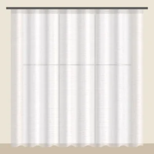 Snow White Textured Sheer Office Curtain DF 702-14 fabric
