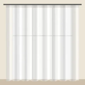 Snow White Voile Sheer Office Curtain DF 260-11 fabric