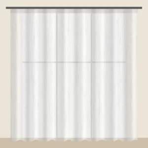Snow White Voile Sheer Office Curtain DF 260-14 fabric