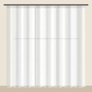 Snow White Voile Sheer Office Curtain DF 888-22 fabric