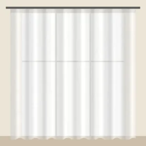 Snow White Voile Sheer Office Curtain DF 888-26 fabric