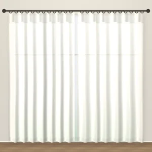 Warm White Forever Linen Sheer Office Curtain DF 231-41 fabric