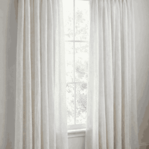 White Elegance Office Curtains fabric